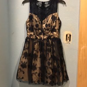 Navy tulle homecoming dress